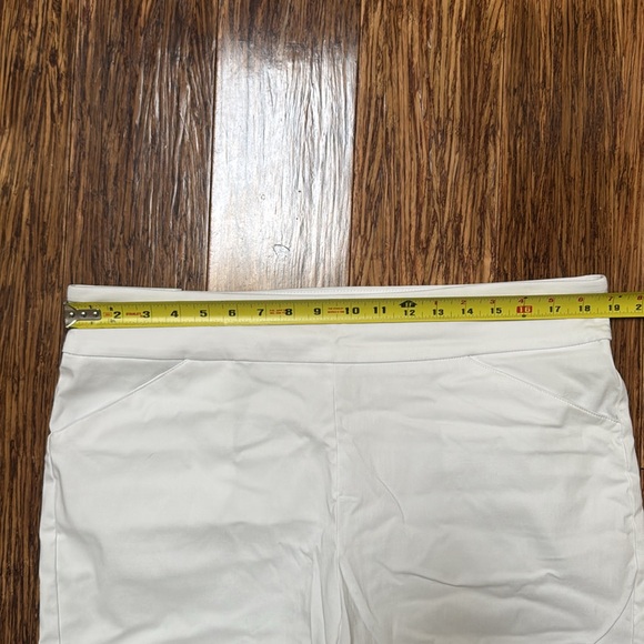 Coral Bay white Easy Care elastic comfort waist Bermuda style shorts size 16 - Picture 12 of 14